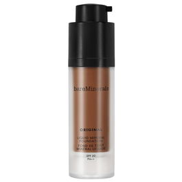 BareMinerals Original Liquid Mineral - Fond de teint liquide SPF 20 teinte 30 Le plus profond des profonds, finition Lumineux, 30 ml