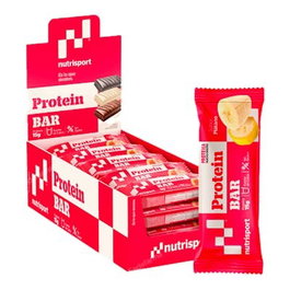 NUTRISPORT Barres protéinées banane (boîte de 24)