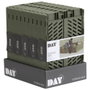Day Lot de 2 boîtes de rangement pliables Vert olive