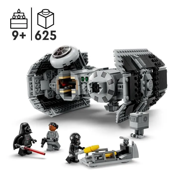 Lego Star Wars 75347 Le Bombardier TIE, Maquette de Vaisseau Spatial avec Figurines de Dark Vador, Droide Gonk et Pilote