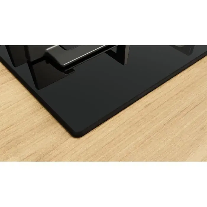 Bosch PPP6A6I40 - Table de cuisson à gaz Série 6 - 4 foyers - Dimensions 52 x 59 x 4,5 cm (60 cm) - Verre trempé noir