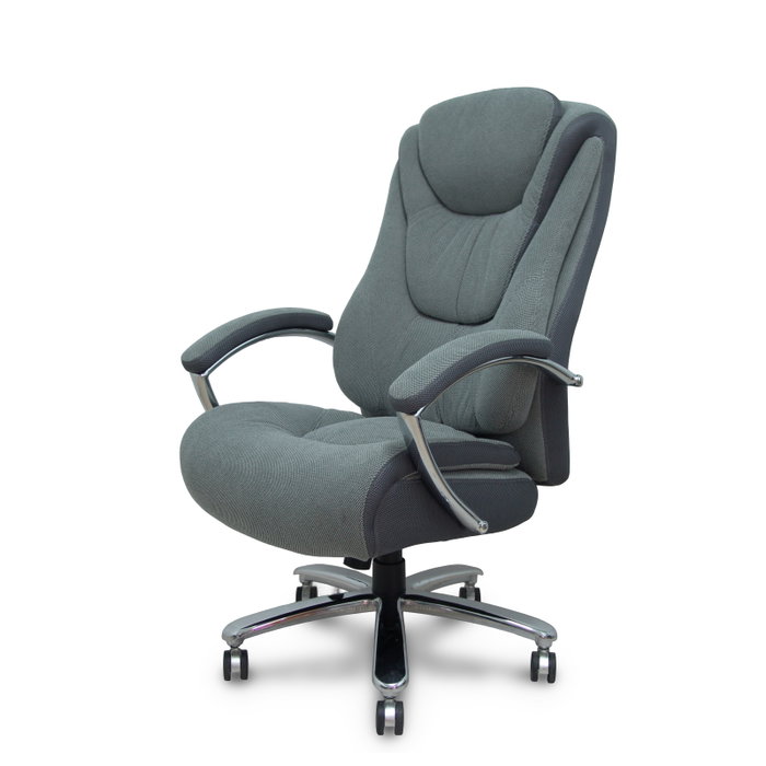 Foröl Ergo531 Chaise de Direction en Tissu Gris avec Mécanisme Basculant