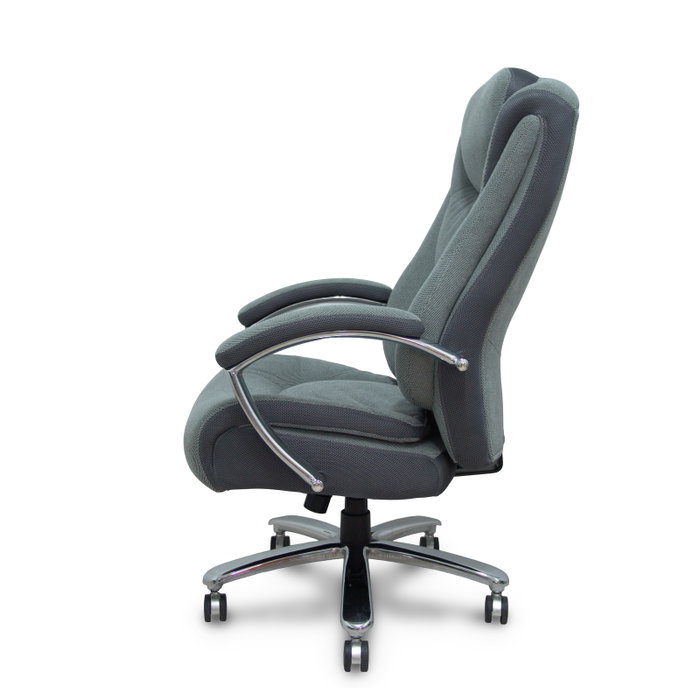Foröl Ergo531 Chaise de Direction en Tissu Gris avec Mécanisme Basculant