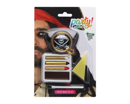 Atosa Kit de Maquillage Pirate Carnaval avec Accessoires