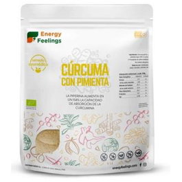 ENERGY FEELINGS Curcuma avec poivre en poudre 1kg ECO VEGAN SG