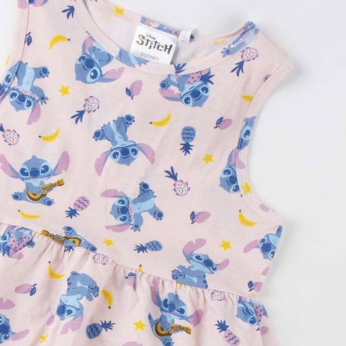 Robe Stitch Rose clair 7-8 ans