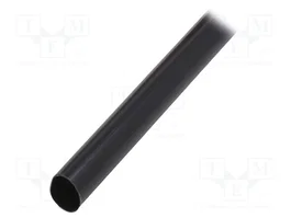 HELLERMANNTYTON Tuyau thermorétractile avec colle, 18,3mm, noir
