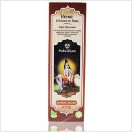 RADHE SHYAM Henné en pâte châtain foncé