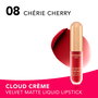 Bourjois Rouge à Lèvres Liquide Mat Cloud Crème Velvet Édition Velours Mat - Teinte #08 Cherie Cherry 3 ml