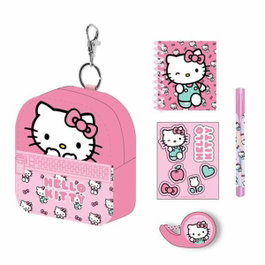 Cerdá Ensemble de Papeterie Hello Kitty 5 Pièces avec Mini Sacoche