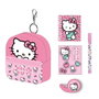 Hello Kitty Set de papeterie et minimochila pour enfant - Sac à dos 19.5 x 22.5 x 4.5 cm - Dès 3 ans - Multicolore