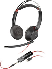 HP Blackwire C5220 USB-C Headset + Inline Cable Noir