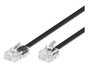 MicroConnect Câble réseau RJ11 vers RJ45 6 mètres M/M Noir 6P/4C-8P/4C - Pour téléphone et modem
