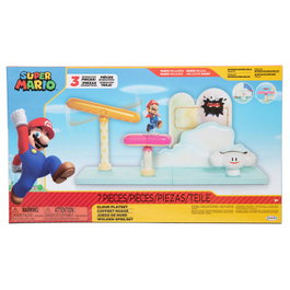 JAKKS PACIFIC - Jouet Super Mario Nintendo - Playset de la Figure Nube Toad, taille 6 cm - Univers Mario