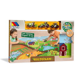 Molto - Tapis de jeu éducatif ferme avec tracteur, son et lumières, 50x31x5,50 cm, pour enfants dès 18 mois