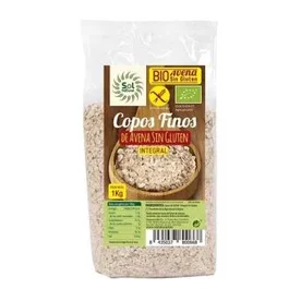 SOLNATURAL Flocons d'avoine fins biologiques sans gluten 1 kg