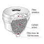 Metaltex Uni-3 Classic Purificateur d'eau blanc, 3 fonctions