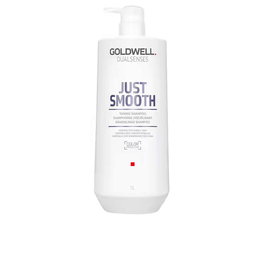 Goldwell Shampooing JUST SMOOTH 1000 ml - Cheveux Difficiles et Frisottis, Lissant, Anti-frisottis, Protection Couleur