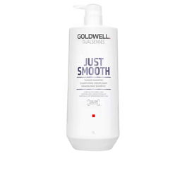 Goldwell Shampooing JUST SMOOTH 1000 ml - Cheveux Difficiles et Frisottis, Lissant, Anti-frisottis, Protection Couleur