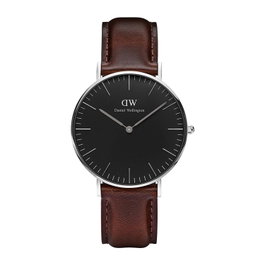 Daniel Wellington DW00100143 avec bracelet en cuir marron