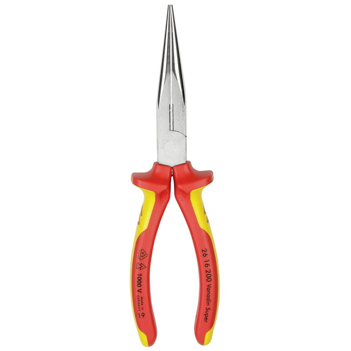 Knipex Pince à bec rond plat avec tranchant 200 mm