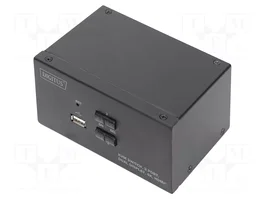 DIGITUS Commutateur KVM 4K, UHD 2160p, Dolby-True HD, DTS-HD - noir