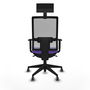 Chaise de Bureau avec Appui-tête Piqueras y Crespo 1D066G1 Lila