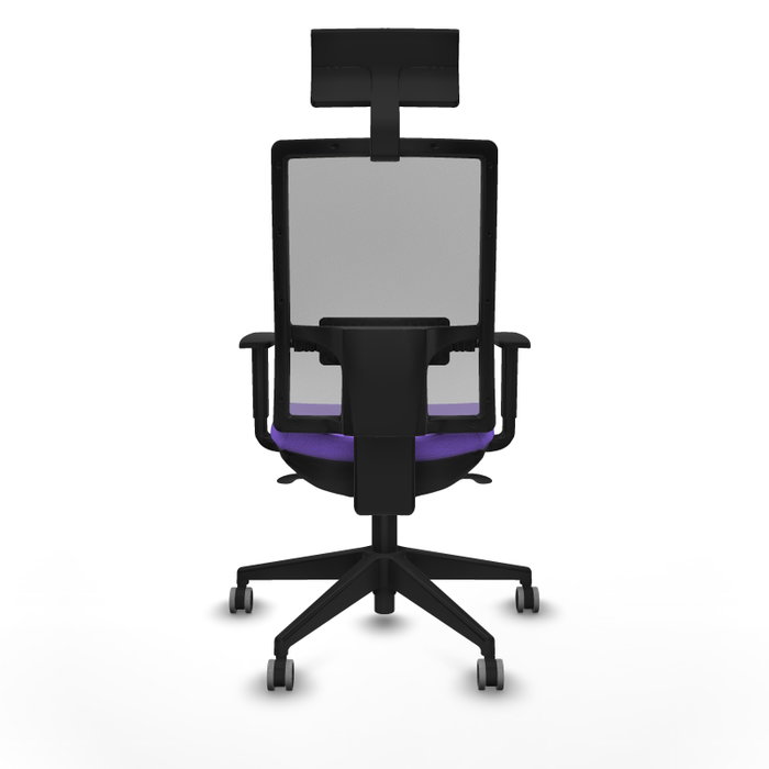 Piqueras y Crespo Chaise de Bureau Horna avec Appui-tête, Lila et Gris Piqueras y Crespo Chaise de Bureau Horna avec Appui-tête, Lila et Gris