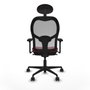 Piqueras y Crespo Chaise de Bureau avec Appui-tête 3D036N1 Bordeaux