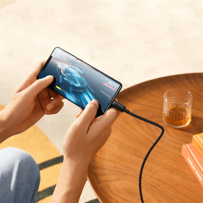 Baseus Câble de charge et de données Tungsten Gold USB-C vers USB-C 240W 2m