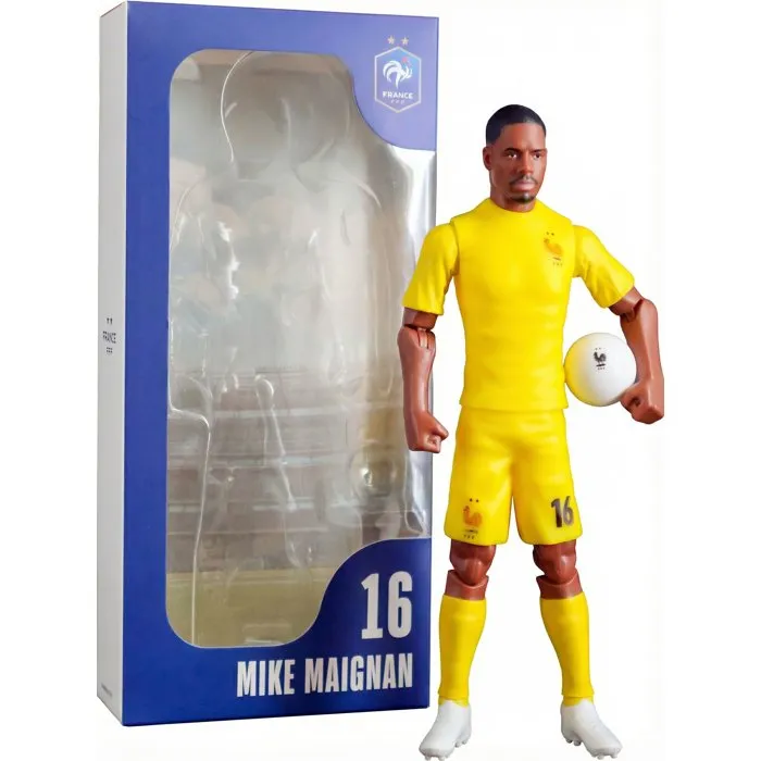 Megableu Figurine articulée Équipe de France Maignan numéro 16 20 cm avec Licence officielle - Hommage au gardien de l'équipe de France de football