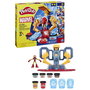 HASBRO Play-Doh Marvel Iron Man - Laboratoire d'Armures avec Figure, Moulages, Plastilina et Effets Lumineux - Jeu Créatif Enfant +4 Ans