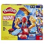 Play-Doh Coffret Fabrique d'Armures Iron Man avec Figurine et Pâte à Modeler - Sons et Lumières - Jouet d'Imagination Marvel - Dès 4 ans