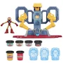 Play-Doh Coffret Fabrique d'Armures Iron Man avec Figurine et Pâte à Modeler - Sons et Lumières - Jouet d'Imagination Marvel - Dès 4 ans