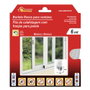 Burcasa Burlete à franges pour fenêtre coulissante 0,07x0,06 - 6m Blanc