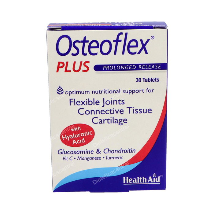 Health Aid Osteoflex Plus avec Acide Hyaluronique 30 Comprimés Complément Alimentaire Articulations Health Aid Osteoflex Plus avec Acide Hyaluronique 30 Comprimés Complément Alimentaire Articulations