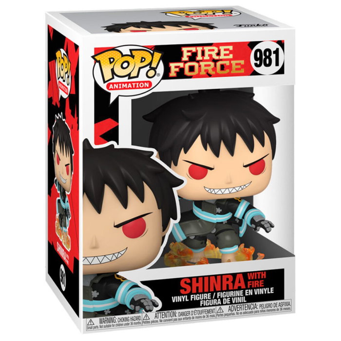 Funko Pop Shinra Fire Force avec feu