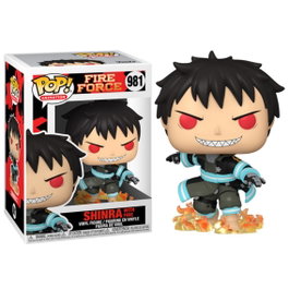 Funko Pop Shinra Fire Force avec feu