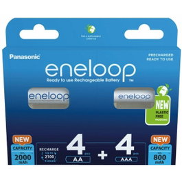 Panasonic Eneloop Combipack BK-KJMCDE44E 4xAA + 4xAAA