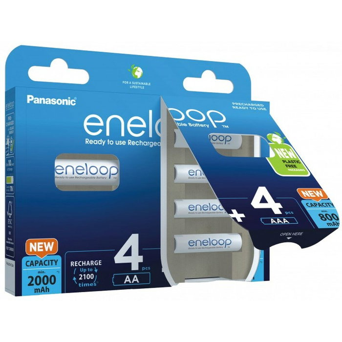 Panasonic BK-3MCDE+4MCDE/8CP Piles Rechargeables Panasonic BK-3MCDE+4MCDE/8CP Piles Rechargeables