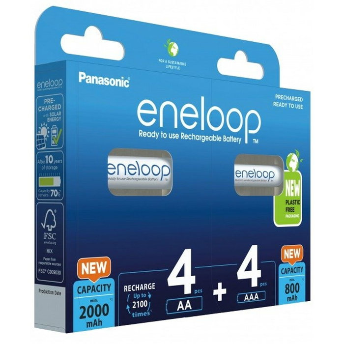 Panasonic BK-3MCDE+4MCDE/8CP Piles Rechargeables Panasonic BK-3MCDE+4MCDE/8CP Piles Rechargeables