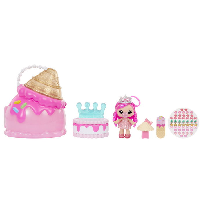 MGA Yummiland Beauty Bag Playset avec Poupée Bianca Chewing-gum et Sac de Beauté Glacé