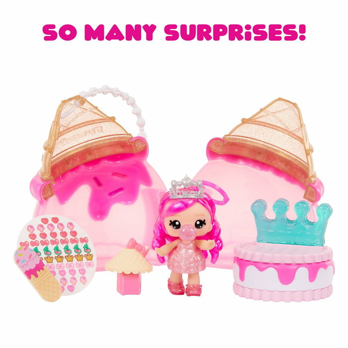 MGA Yummiland Beauty Bag Playset avec Poupée Bianca Chewing-gum et Sac de Beauté Glacé