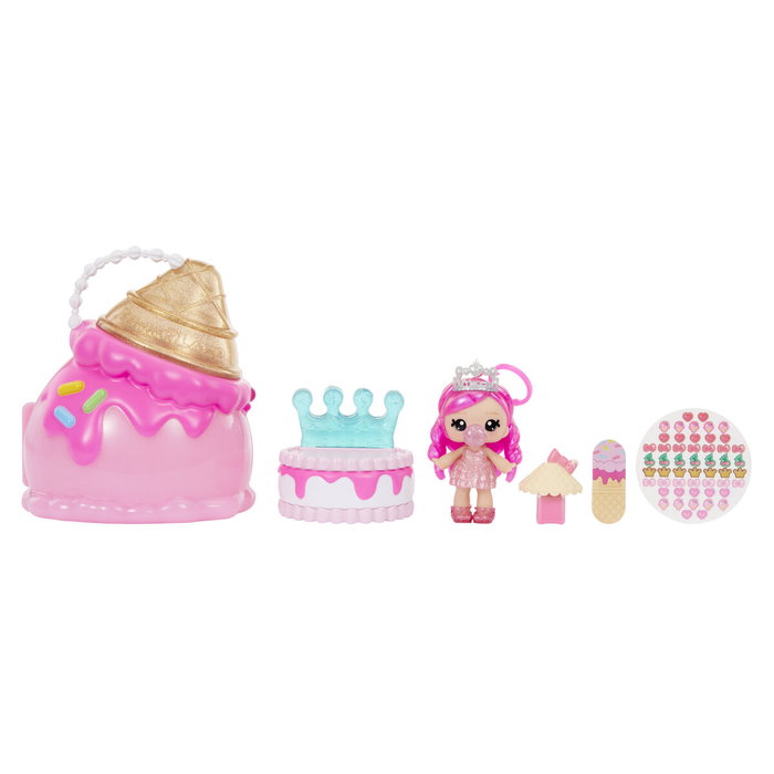 MGA Yummiland Beauty Bag Playset avec Poupée Bianca Chewing-gum et Sac de Beauté Glacé