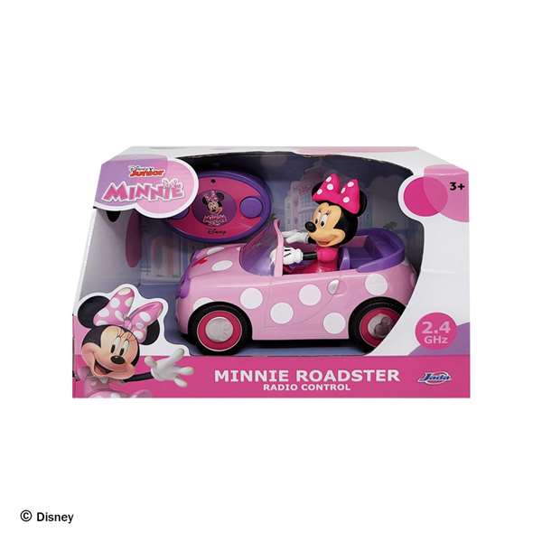 Smoby Coche radio control Minnie Roadster 27 MHz tourne sur lui-même 19 cm - Modèles assortis