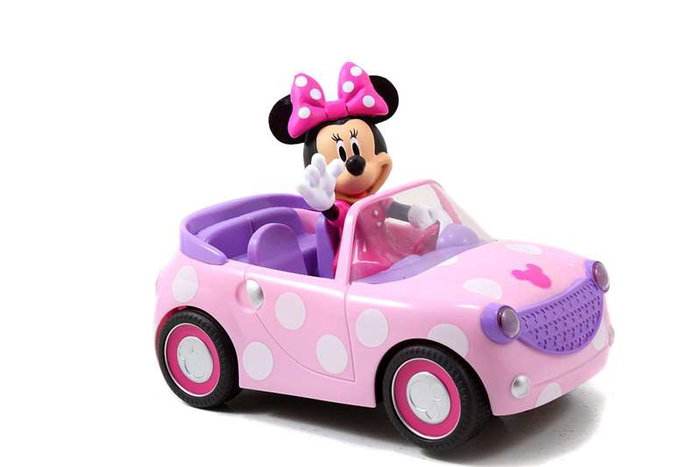 Smoby Coche radio control Minnie Roadster 27 MHz tourne sur lui-même 19 cm - Modèles assortis