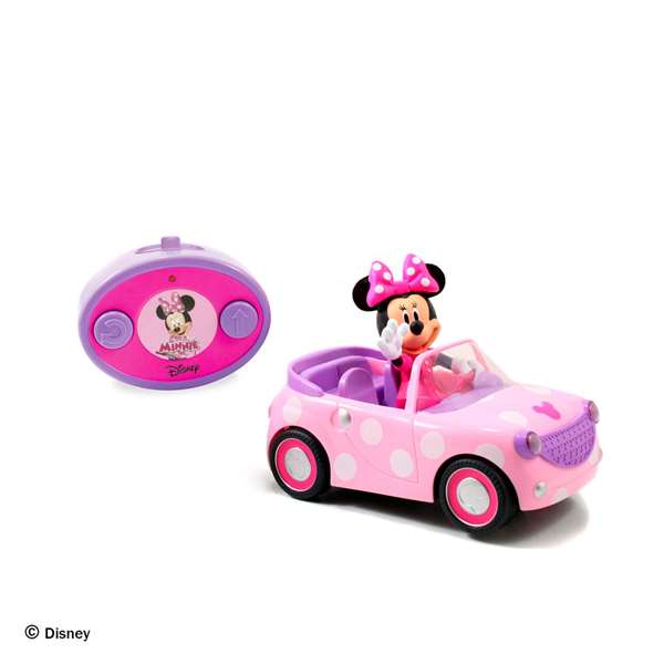 Smoby Coche radio control Minnie Roadster 27 MHz tourne sur lui-même 19 cm - Modèles assortis