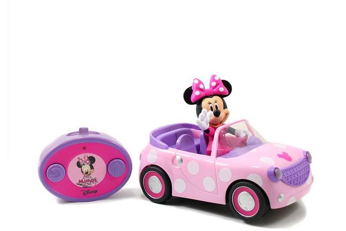 Smoby Coche radio control Minnie Roadster 27 MHz tourne sur lui-même 19 cm - Modèles assortis