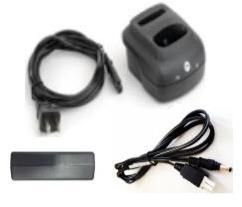 Zebra KT-CHS5000-1 Chargeur de terminal lecteur de codes-barres avec chargeur de batterie de rechange, Noir