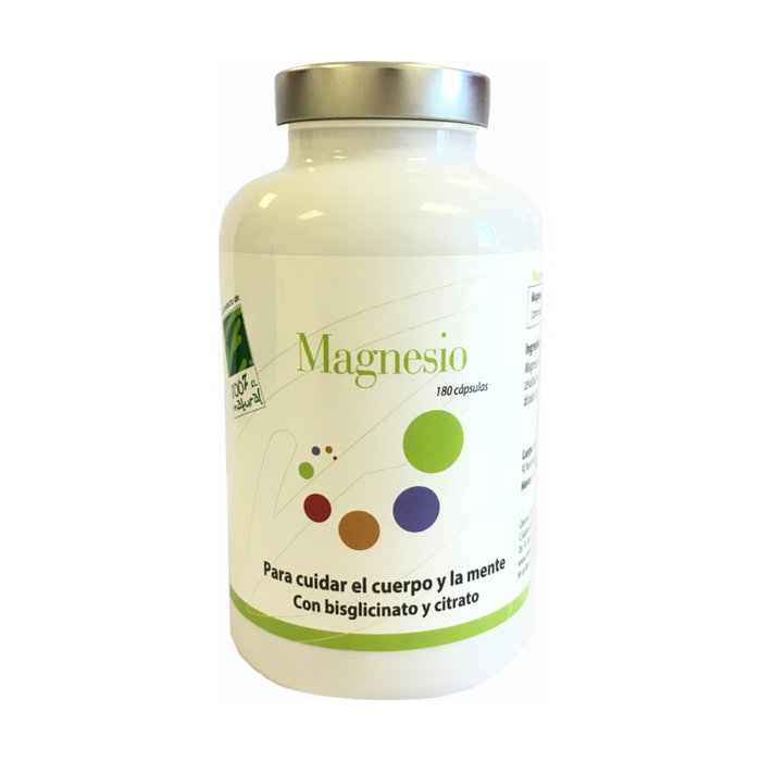 100% Natural Magnésium Bisglycinate et Citrate 180 capsules 100% Natural Magnésium Bisglycinate et Citrate 180 capsules